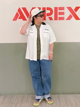 「サングラススタイル」｜「アイテム（帽子）」を使った、misiaさん（レディース・165cm）の夏コーディネート