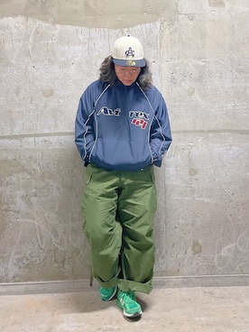 「AVIREX（アヴィレックス）のアイテム（キャップ）」を使った、misiaさん（レディース・165cm）の春コーディネート