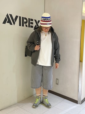 「AVIREX（アヴィレックス）のアイテム」を使った、misiaさん（レディース・165cm）の秋コーディネート