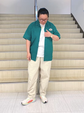 「ベージュパンツ」｜misiaさん（レディース・165cm）の夏コーディネート