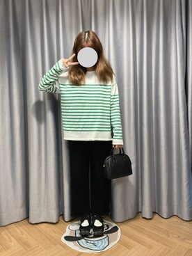 「通勤穿搭」｜「アイテム（バッグ）」を使った、daboox2さん（レディース・158cm）の冬コーディネート