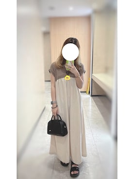 「通勤穿搭」｜「アイテム（ワンピース/ドレス）」を使った、daboox2さん（レディース・158cm）の秋コーディネート