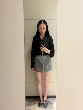 「AIR SPACE（エアースペース）のアイテム（パンツ）」を使った、Monica!!さん（レディース・165cm）の秋コーディネート