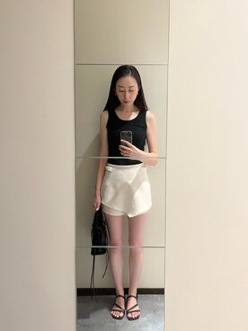 「Balanciagaのアイテム」を使った、Monica!!さん（レディース・165cm）の夏コーディネート