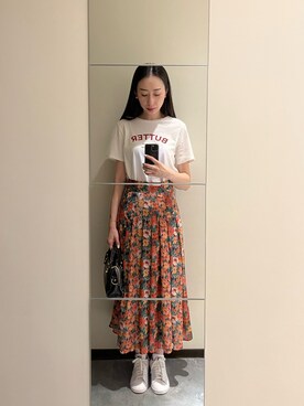 「Balanciagaのアイテム」を使った、Monica!!さん（レディース・165cm）の夏コーディネート