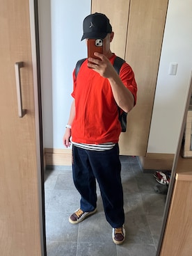 「JORDAN BRAND（ジョーダンブランド）のアイテム」を使った、GoUさん（メンズ・163cm）の春コーディネート