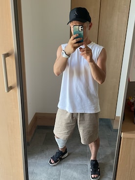 「ICE WATCH（アイスウォッチ）のアイテム」を使った、GoUさん（メンズ・163cm）の夏コーディネート