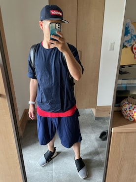 「ICE WATCH（アイスウォッチ）のアイテム」を使った、GoUさん（メンズ・163cm）の夏コーディネート