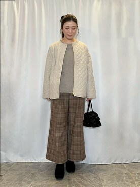 「DRESKIP（ドレスキップ）のアイテム」を使った、おうめさん（レディース・160cm）の冬コーディネート