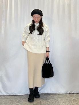 おうめさん(レディース・160cm)の冬コーディネート