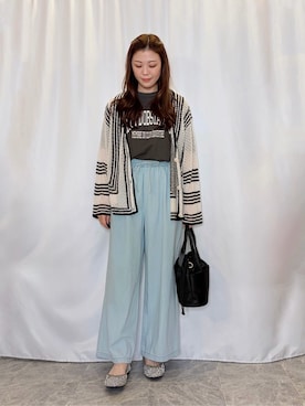 「Lee（リー）のアイテム（バッグ）」を使った、おうめさん（レディース・160cm）の春コーディネート