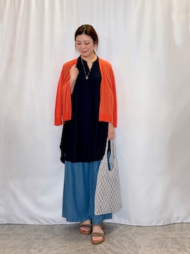 「SHOO・LA・RUE（シューラルー）のアイテム（ネックレス）」を使った、おうめさん（レディース・160cm）の春コーディネート