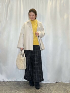 「DRESKIP（ドレスキップ）のアイテム」を使った、おうめさん（レディース・160cm）の冬コーディネート