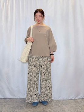 「Airpapel（エアパペル）のアイテム」を使った、おうめさん（レディース・160cm）の春コーディネート