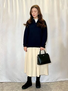 おうめさん(レディース・160cm)の冬コーディネート