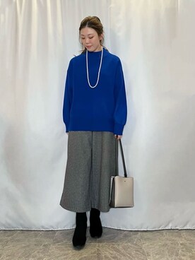 「DRESKIP（ドレスキップ）のアイテム」を使った、おうめさん（レディース・160cm）の冬コーディネート
