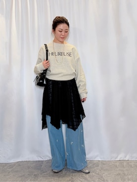 「off the wall（オフザウォール）のアイテム」を使った、おうめさん（レディース・160cm）の冬コーディネート
