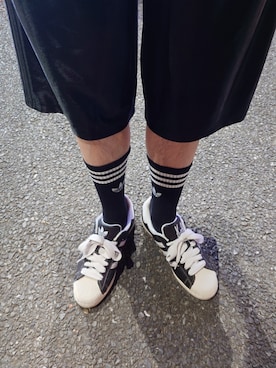 「アイテム（ソックス/靴下）」を使った、Nさん（メンズ・183cm）の秋コーディネート