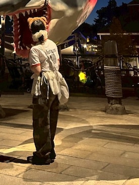 「アイテム（付け襟）」を使った、わかばさん（レディース・148cm）の秋コーディネート