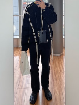 「メゾンマルジェラ」｜「アイテム（ブーツ）」を使った、yさん（メンズ・175cm）の冬コーディネート