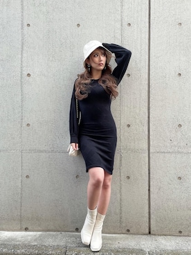 「DURAS（デュラス）のアイテム」を使った、yurinochannさん（レディース・156cm）の冬コーディネート