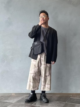 「GREGORY（グレゴリー）のアイテム（バッグ）」を使った、三浦準矢さん（メンズ・166cm）の春コーディネート