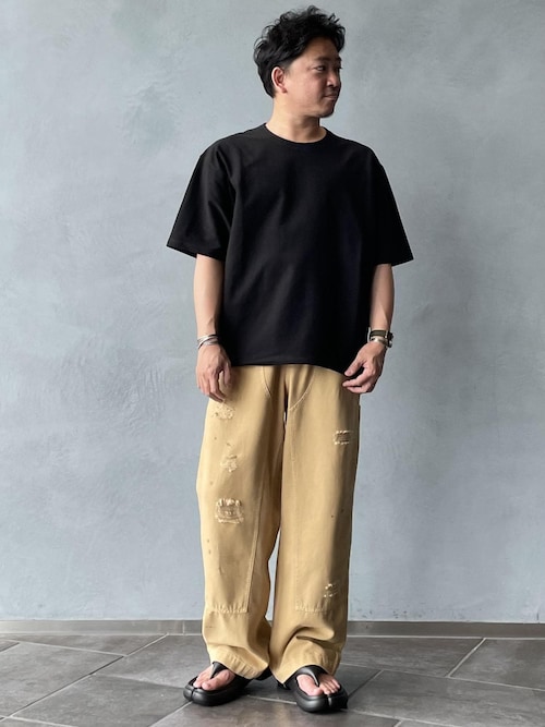 エンボス プロフィール フォックス オーバーサイズ Tシャツ