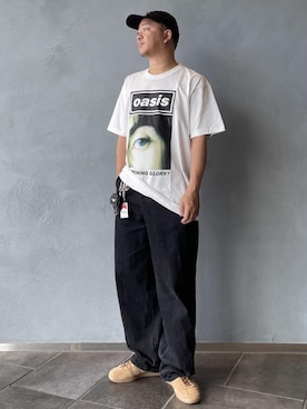 「アイテム（デニムパンツ）」を使った、三浦準矢さん（メンズ・166cm・30代）の夏コーディネート