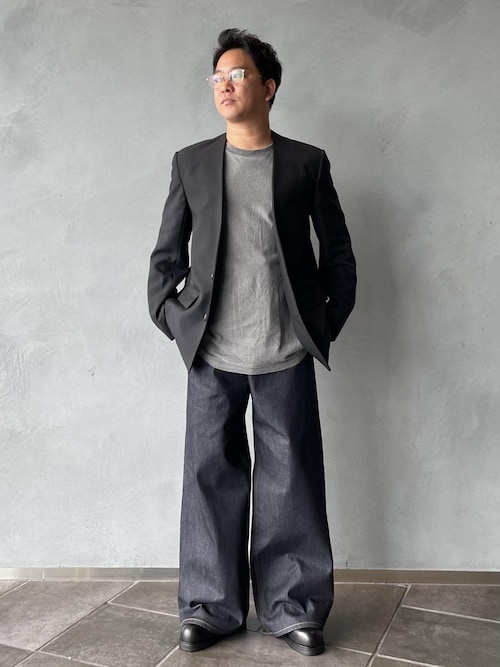 4-21【未使用】ADAM ET ROPE ノーカラージャケット定価21450円 ✨新品未使用✨ADAM ET ROPE ノーカラージャケット タグ付き