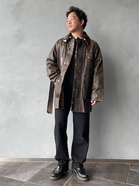 「アイテム（その他アウター）」を使った、三浦準矢さん（メンズ・166cm）の秋コーディネート