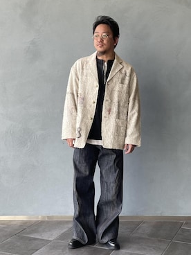 三浦準矢さん(メンズ・166cm)の冬コーディネート