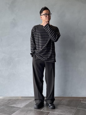 三浦準矢さん(メンズ・166cm)の夏コーディネート