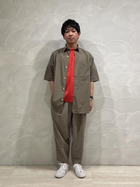 三浦準矢さん(メンズ・166cm)の春コーディネート