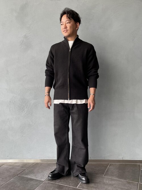 ADAM ET ROPE' カーディガン ワッフルドライバーズ ニット