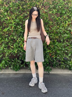 「アイテム（シューズ）」を使った、MITSUMIさん（レディース・161cm）の夏コーディネート