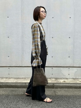 「JOURNAL STANDARD relume（ジャーナルスタンダード　レリューム）のアイテム（オールインワン・サロペット）」を使った、MITSUMIさん（レディース・161cm）の秋コーディネート