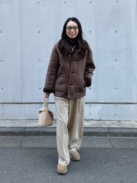 「元旦コーデ」｜MITSUMIさん（レディース・161cm）の冬コーディネート