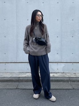「for/c（フォーシー）のアイテム（トップス）」を使った、MITSUMIさん（レディース・161cm）の冬コーディネート