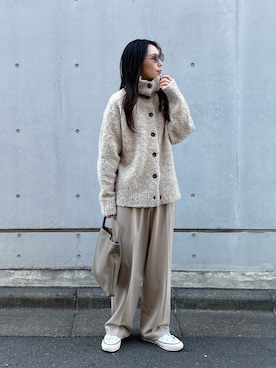 「Le temps riche（ルタンリッシュ）のアイテム」を使った、MITSUMIさん（レディース・161cm）の冬コーディネート