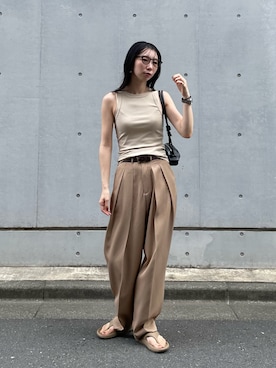 「NAVE（ネイヴ）のアイテム」を使った、MITSUMIさん（レディース・161cm）の夏コーディネート