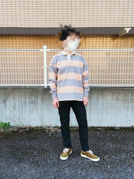 「H&M（エイチ・アンド・エム）のアイテム（チノパンツ）」を使った、Astroさん（メンズ・168cm）の秋コーディネート
