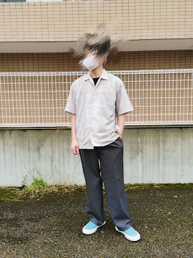「417 EDIFICE（フォーワンセブンエディフィス）のアイテム（パンツ）」を使った、Astroさん（メンズ・168cm）の秋コーディネート
