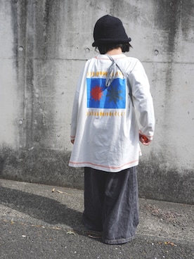 「Ocean&Ground（オーシャン&グラウンド）のアイテム」を使った、yunaa さん（キッズ・110cm）の春コーディネート