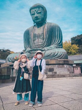 「handmade」｜「アイテム（スリッポン）」を使った、yunaa さん（キッズ・132cm）の秋コーディネート