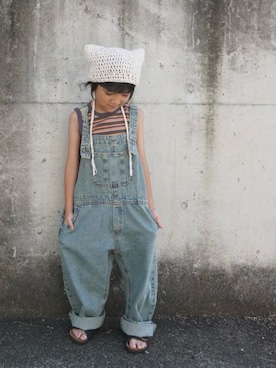 「Ocean&Ground（オーシャン&グラウンド）のアイテム」を使った、yunaa さん（キッズ・110cm）の夏コーディネート