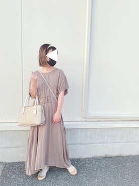 「COACH」｜「アイテム（ワンピース/ドレス）」を使った、りなぴ。＊さん（レディース・154cm）の冬コーディネート