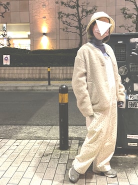 「POU DOU DOU（プードゥドゥ）のアイテム（帽子）」を使った、りなぴ。＊さん（レディース・154cm）の冬コーディネート