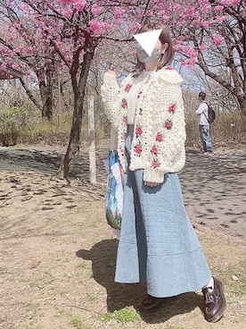 「アイテム（ローファー）」を使った、りなぴ。＊さん（レディース・154cm）の夏コーディネート