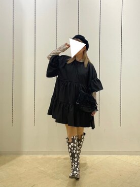 「merry jenny（メリージェニー）のアイテム（ブーツ）」を使った、りなぴ。＊さん（レディース・154cm）の冬コーディネート