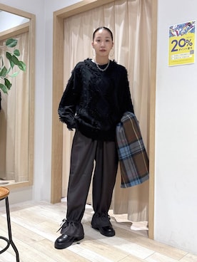 「LEPSIM（レプシィム）のアイテム（サンダル）」を使った、umeさん（レディース・163cm）の秋コーディネート